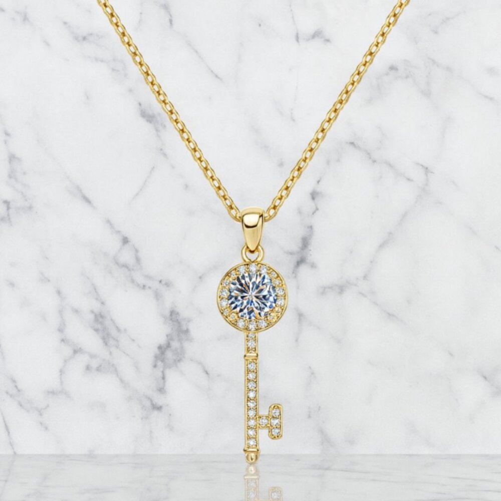 "Buvette" Lab 925 Key Necklace